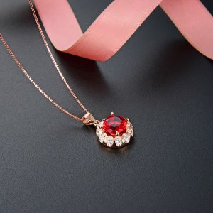 Charming Birthstone 925 Sterling Silver Necklace